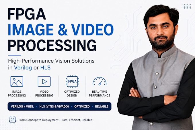 design fpga image and video processing systems in verilog vhdl or hls