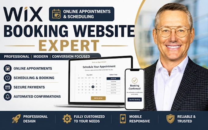 build wix booking website with online appointments scheduling website