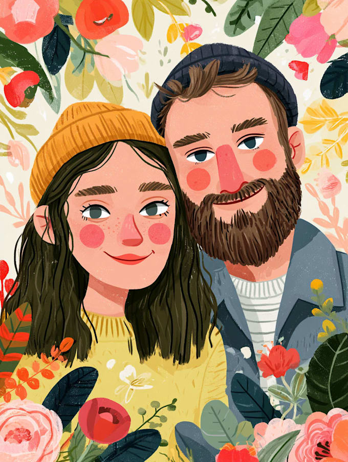 do couple portrait illustrations