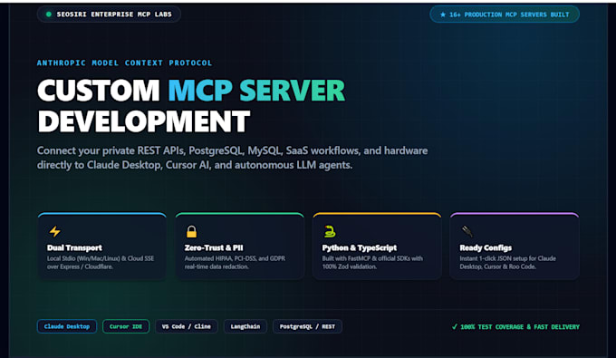 build custom mcp server for claude desktop, cursor, and ai agents