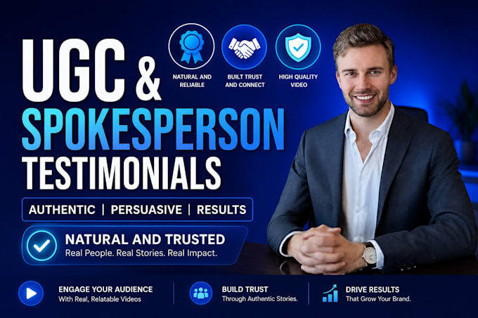 create authentic ugc testimonial and spokeperson video ads