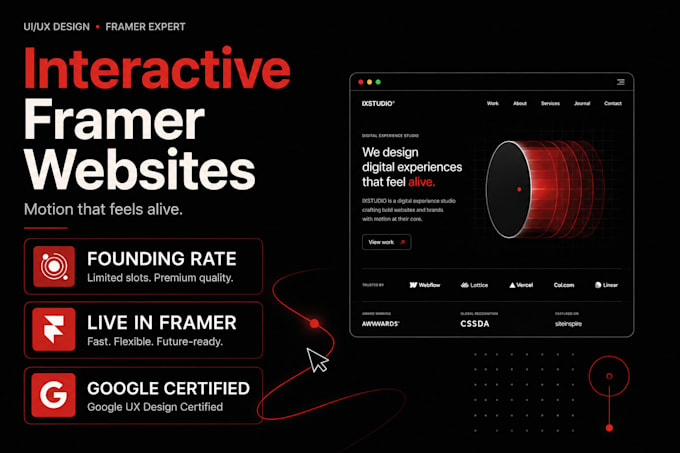 build an interactive framer website