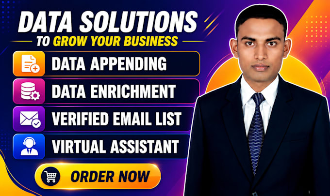 do data appending, data enrichment and lead research