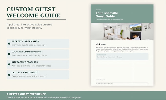 create a custom airbnb guest welcome guide