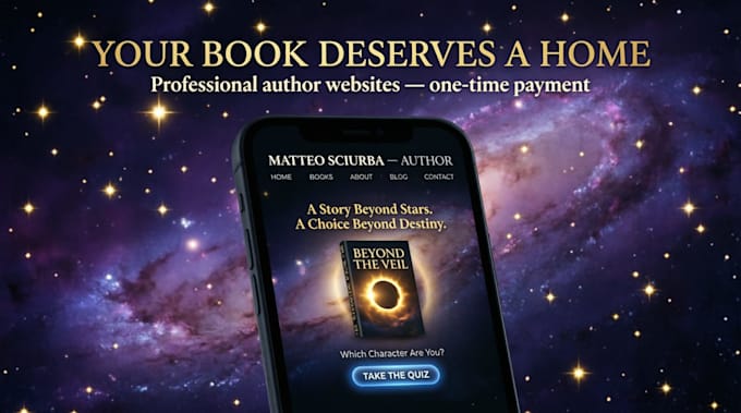 build a professional author website for your book