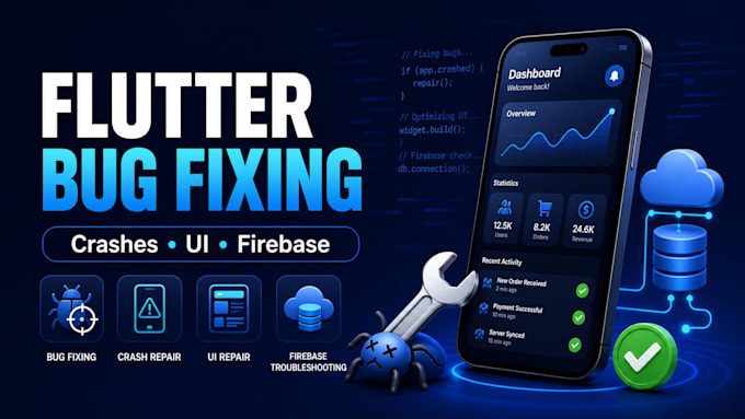 fix flutter bugs, crashes, UI and firebase issues