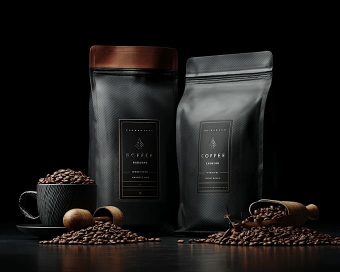 design coffee packaging, coffee bag, coffee label
