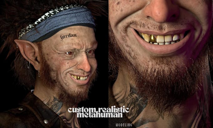3d metahuman character stylized realistic game character 3d character rigging