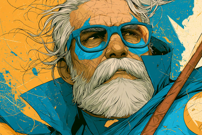 draw powerful superhero characters and action comic scenes