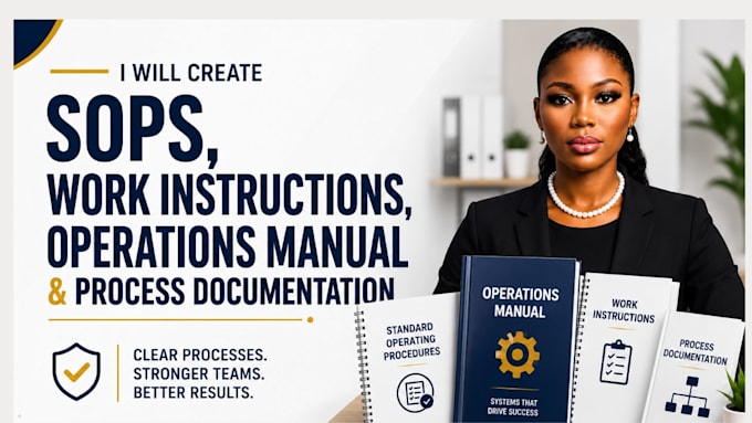 create sops work instructions, operations manual and process documentation