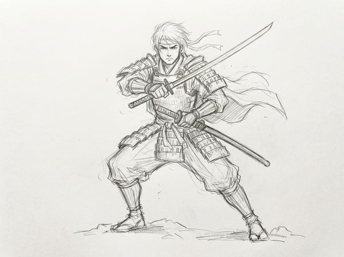 sketch any anime characters for you