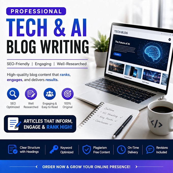 write SEO friendly technology and ai blog articles