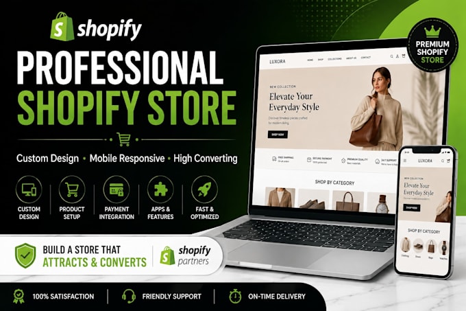 build a professional shopify store