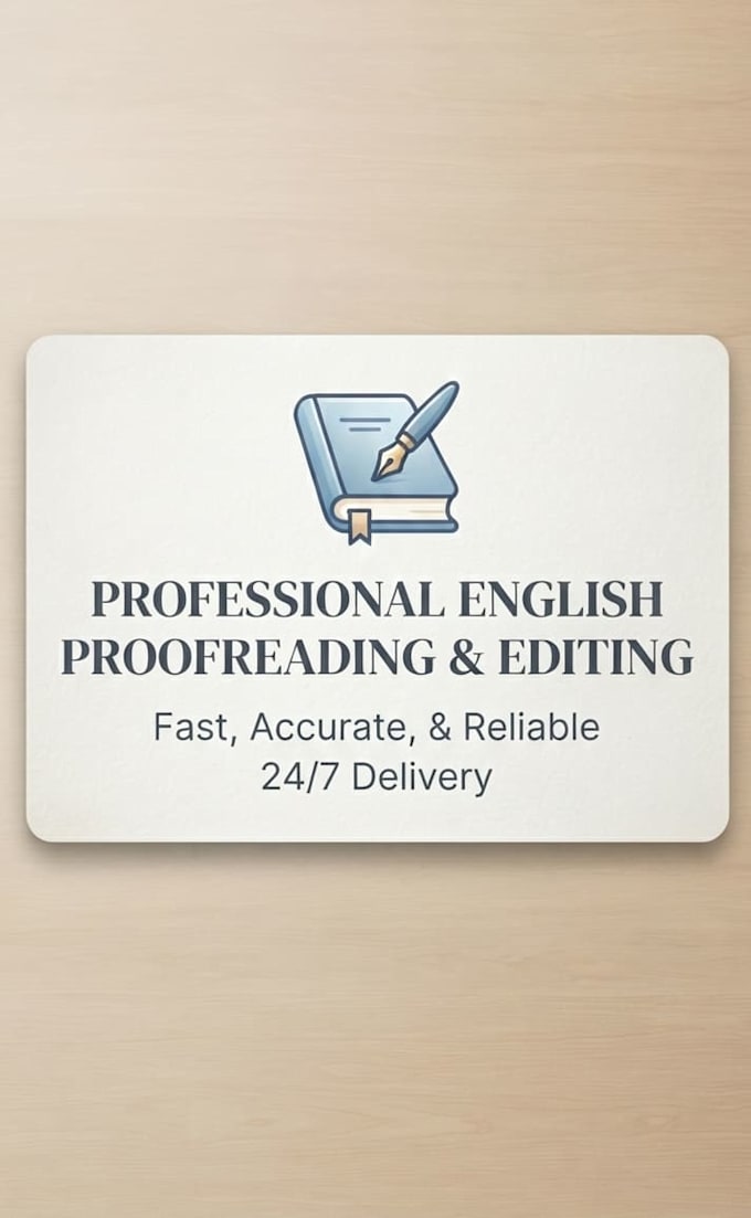 proofread, edit, and polish your english text