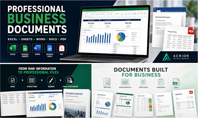 create professional business documents