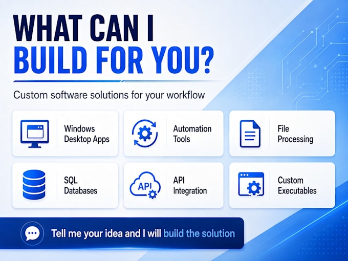 develop a custom csharp desktop application for windows