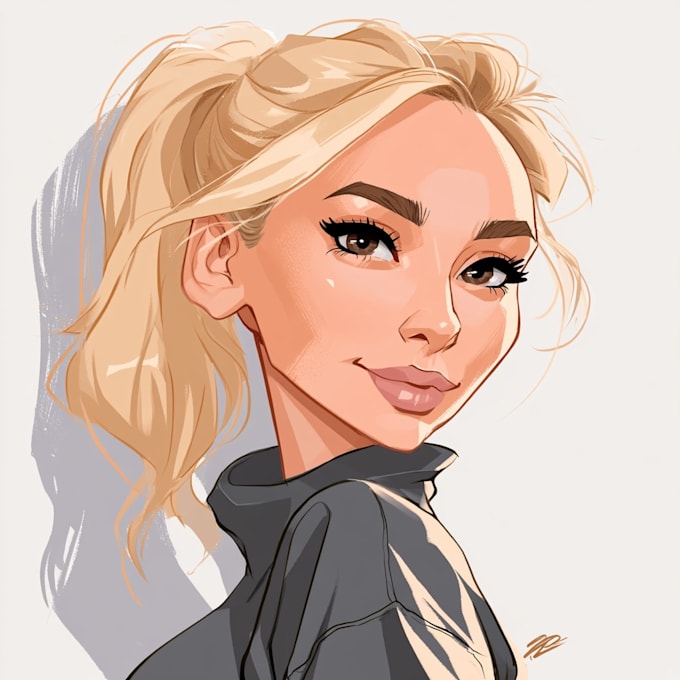 do a cartoon portrait caricature
