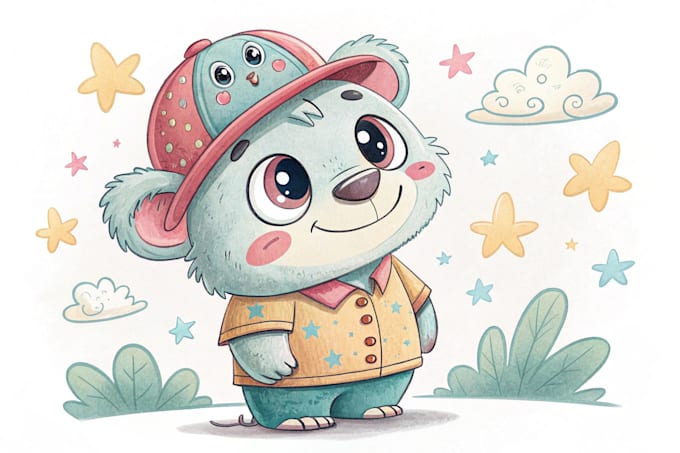 create cute animal character illustrations