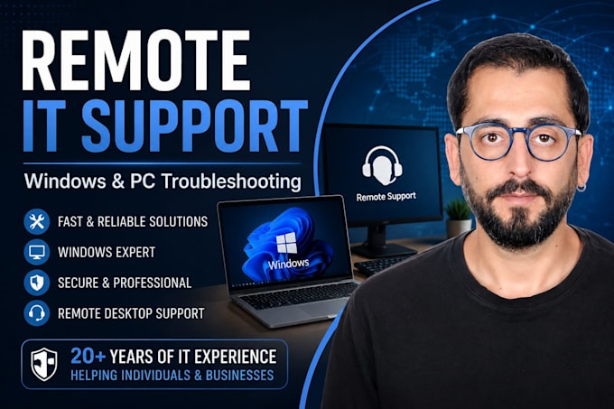provide remote IT support for windows and PC