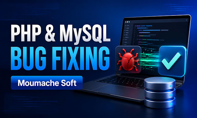 fix PHP mysql website bugs errors and database issues