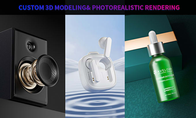 create custom 3d models and photorealistic renders