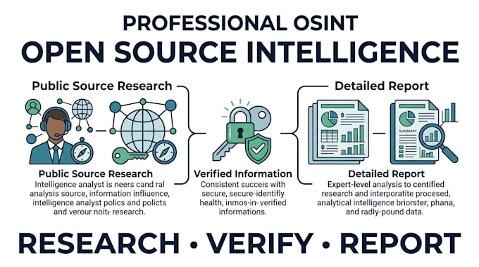 conduct professional osint research and intelligence analysis