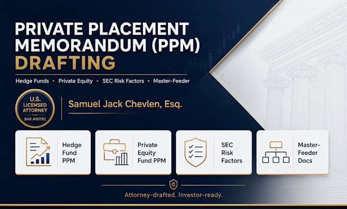draft an attorney backed private equity fund ppm and lpa