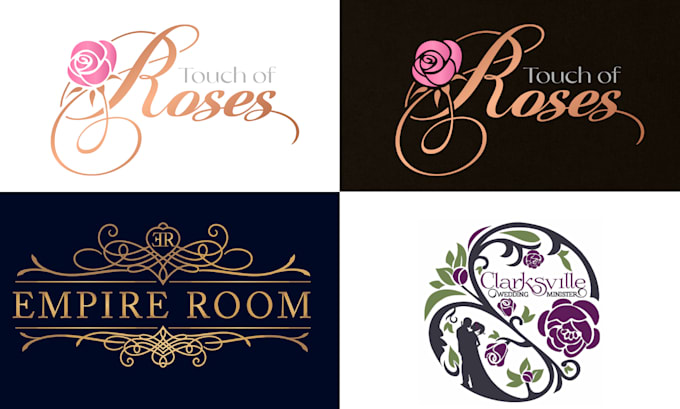 design custom wedding logo, wedding monogram, initials, and signature