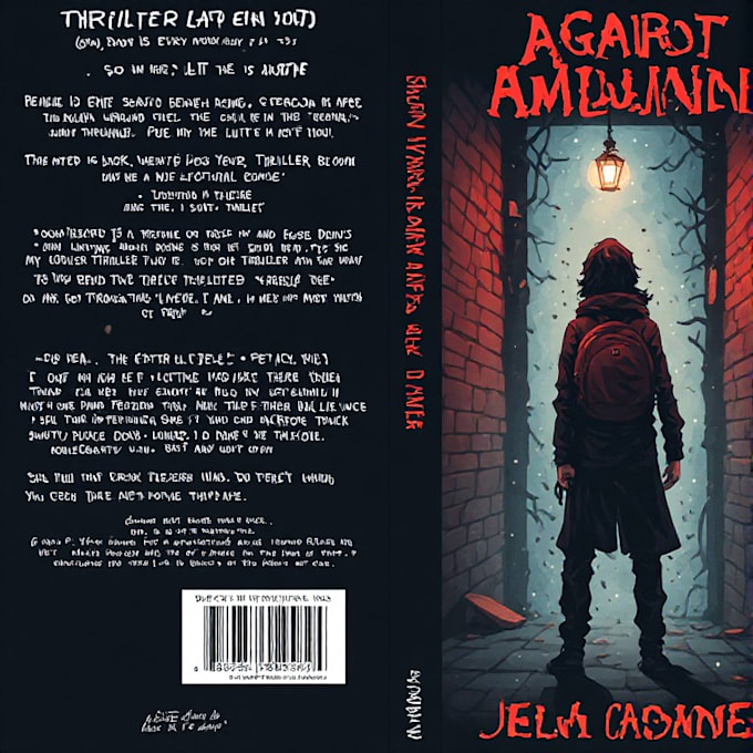 create custom thriller and crime book cover illustration