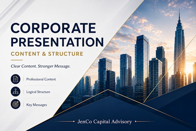 write professional content for your corporate presentation