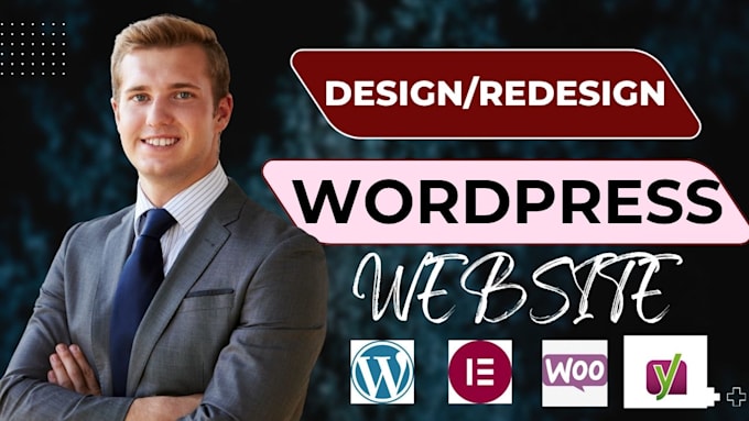 design redesign wordpress website, website development as a full stack developer
