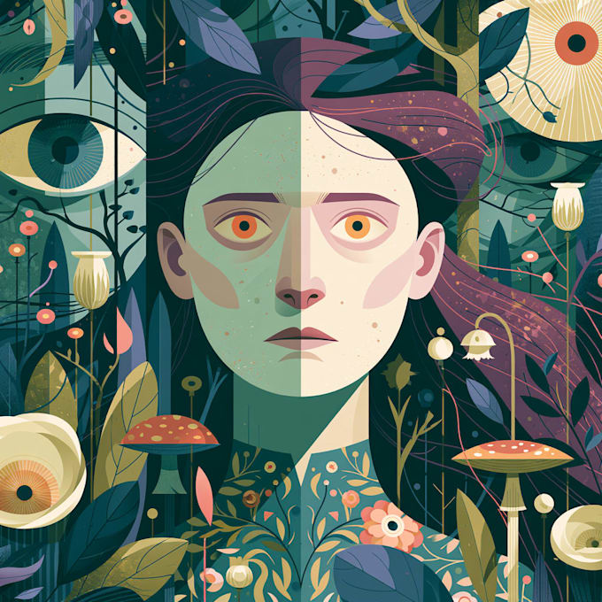 create illustrations in surreal style