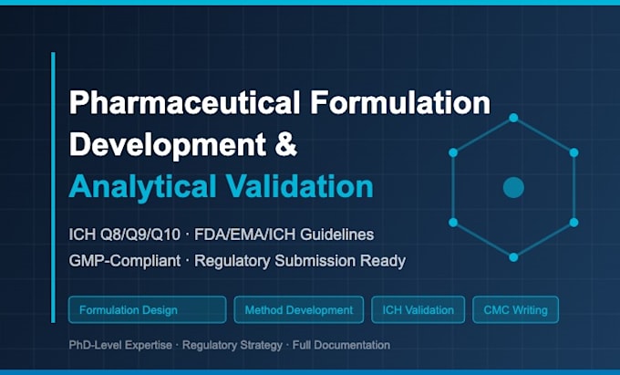 develop pharmaceutical formulations and analytical testing
