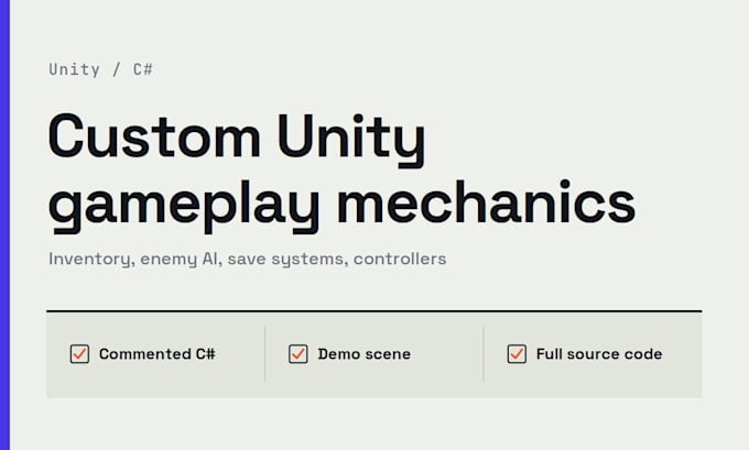 code a custom feature or gameplay mechanic for your unity game