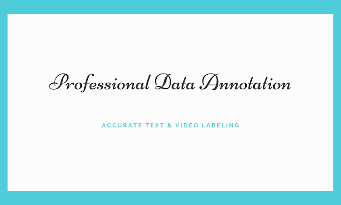 provide professional data annotation for ai training