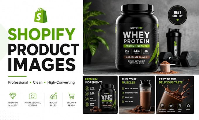 design professional shopify product images