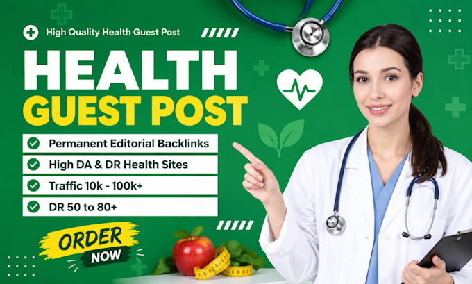 health guest post, high da fitness guest post on health blogs, health backlinks