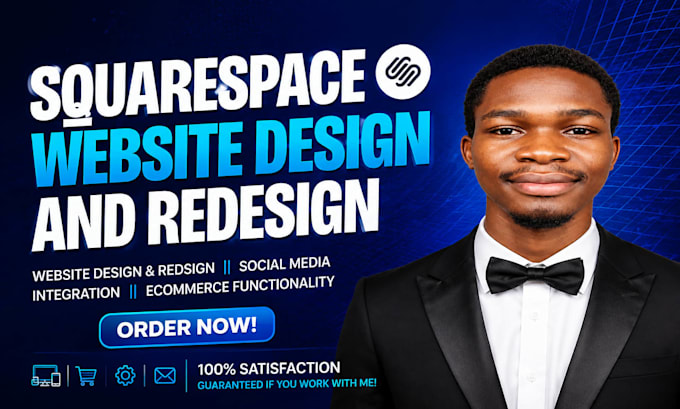 build squarespace website design, website development and redesign squarespace