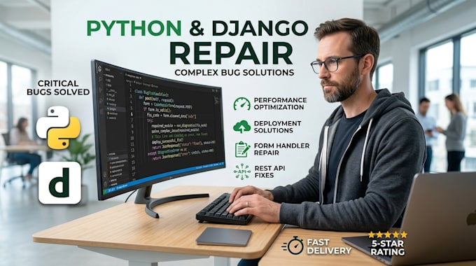 fix bugs and errors in your python django web application