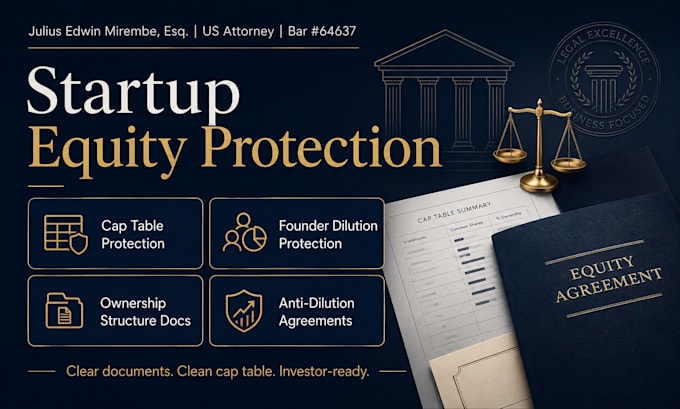 draft startup cap table protection agreements and equity contracts