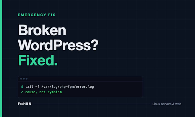 fix your broken wordpress site dns SSL email or malware