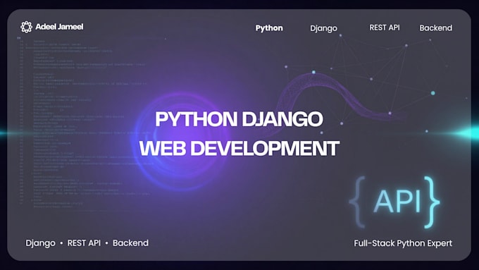 develop a python django web application and rest API