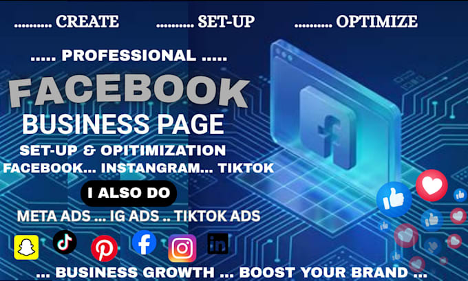 create and setup facebook business page