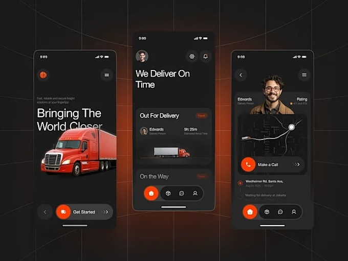 develop logistics, moving company, cargo, freight, trucking, transportation app
