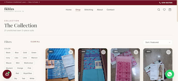 build a modern e commerce website with cart checkout and admin panel