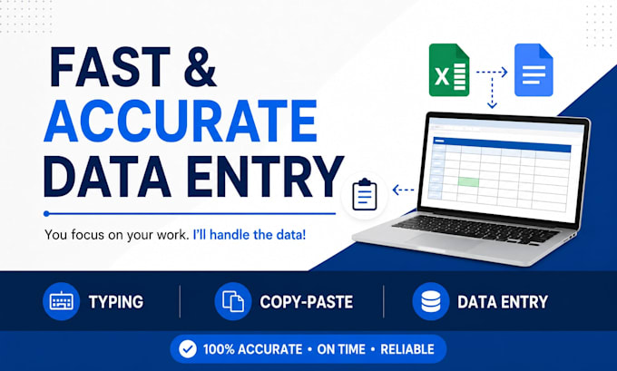 do fast and accurate data entry and typing work