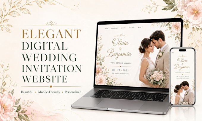 design a personalized wedding invitation website