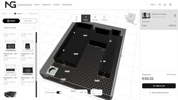 build modular 3d product configurator for your website using webgl threejs, gsap