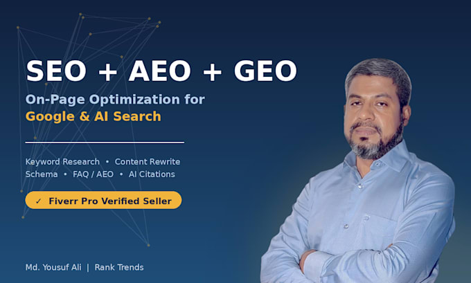 do onpage SEO and ai search optimization with aeo and GEO