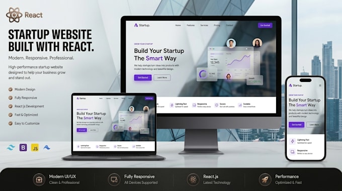 build basic website startup website small business website company website